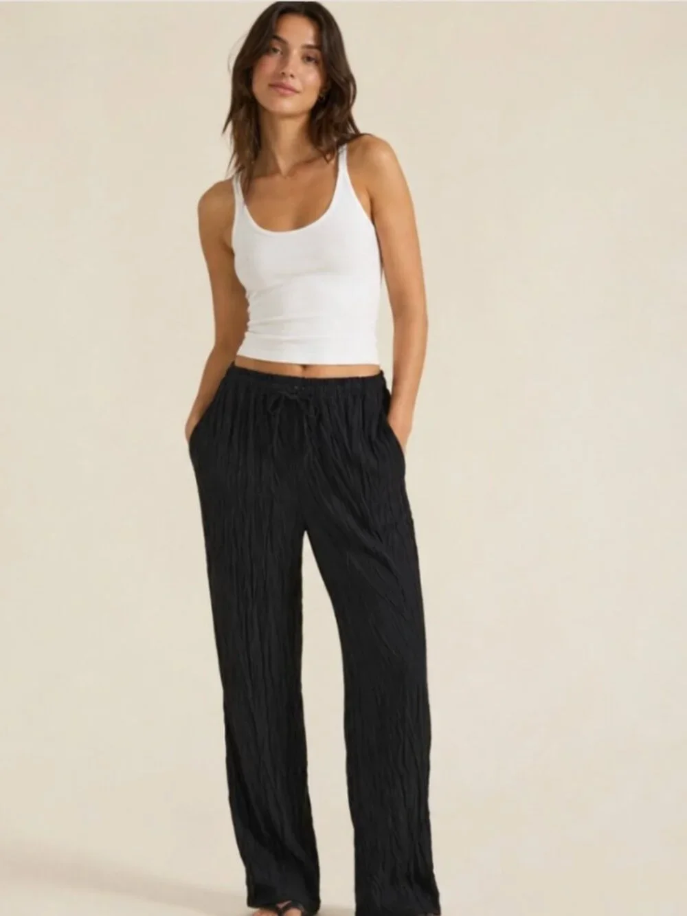 NWT JCrew Soleil Crinkle Pants